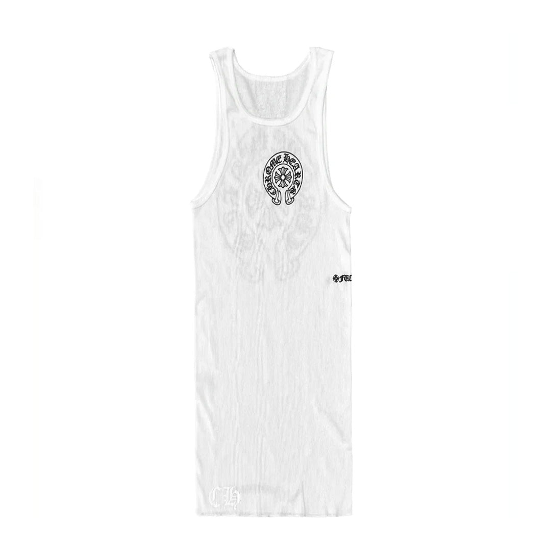 Chrome Hearts Horseshoe Tank Top White