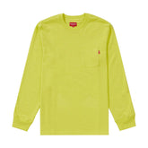 Supreme Pocket Long Sleeve T-Shirt Heather Lime