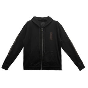 Chrome Hearts Online Exclusive Brown 1988 Zip Up Hoodie