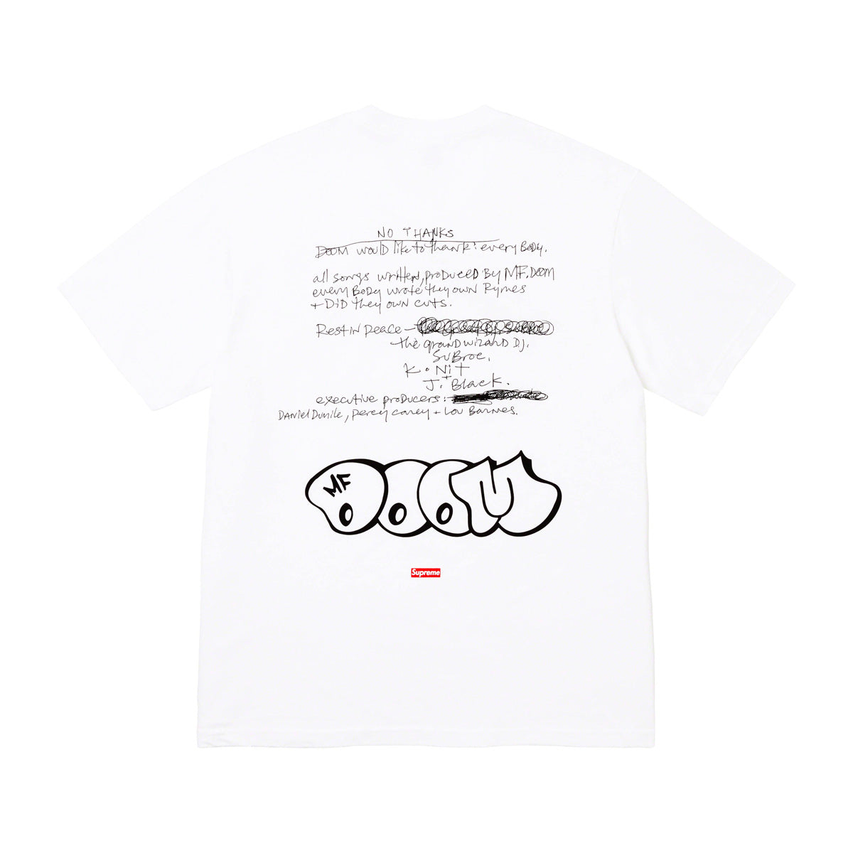 Supreme MF DOOM Tee White | Kenshi Toronto