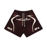 Hellstar Warm Up Shorts Brown