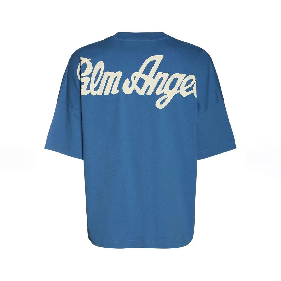 Palm Angels Marine Logo T-Shirt Blue