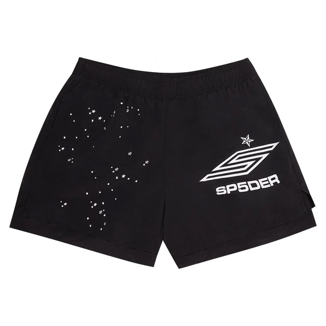 Sp5der Pro Double Layer Shorts Black