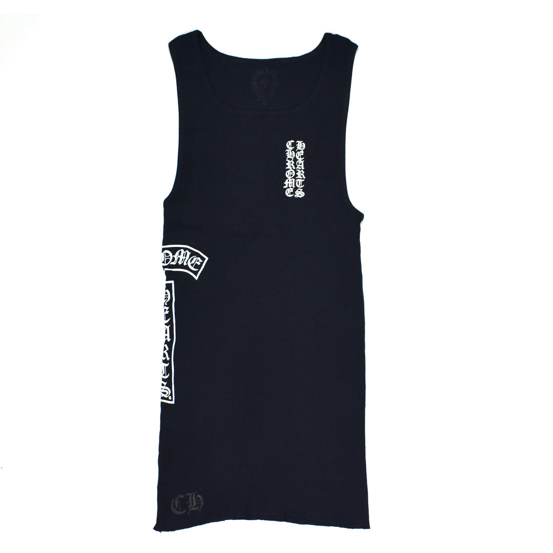 Chrome Hearts Script Logo Tank Top Black