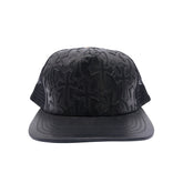 Chrome Hearts Leather Multi Cross Patch Trucker Hat