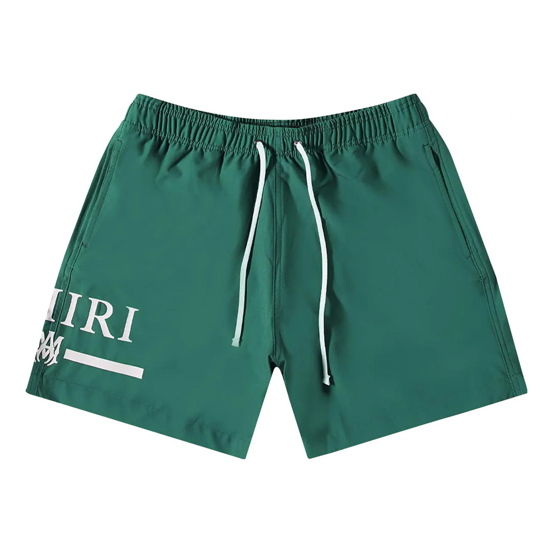 Amiri MA Bar Swim Shorts Military Green