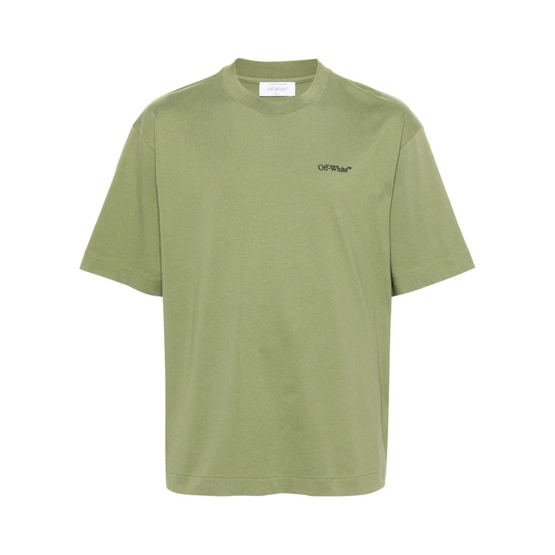 Off White Windy Arrow Skate T-Shirt Green