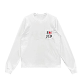 Chrome Hearts I Heart NY Long Sleeve T-Shirt White