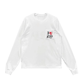 Chrome Hearts I Heart NY Long Sleeve T-Shirt White