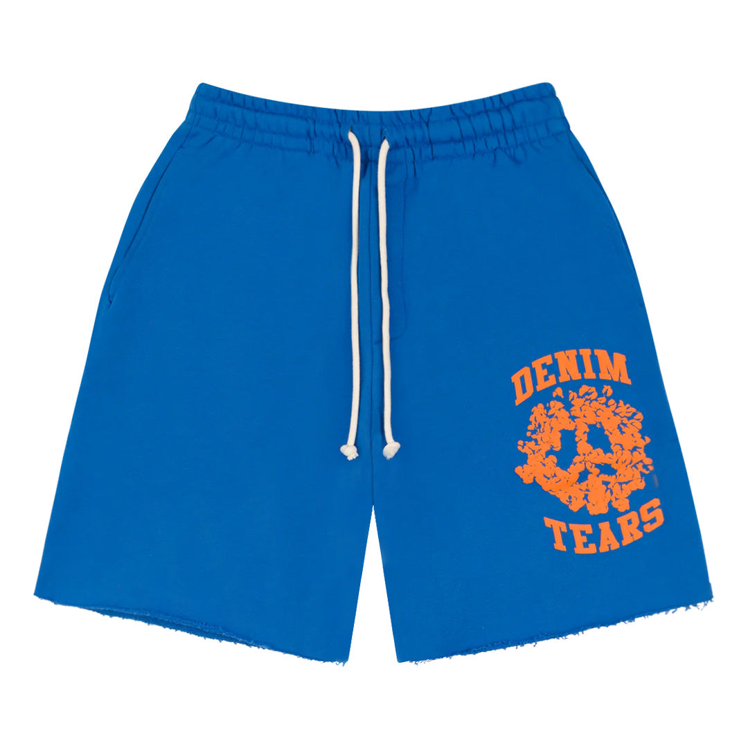 Denim Tears University Sweat Shorts Royal Blue