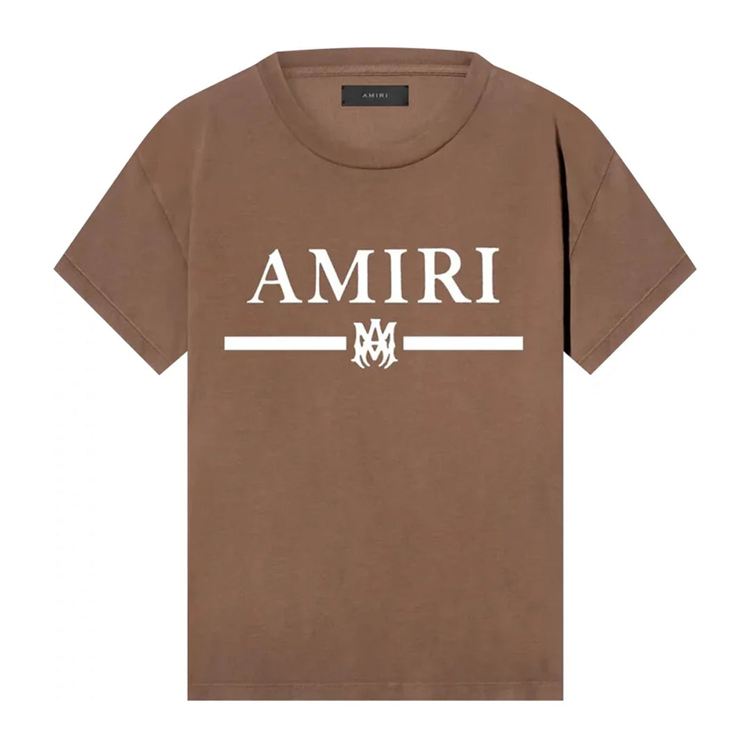 Amiri Bar Logo T-Shirt Brown