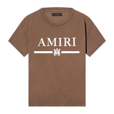 Amiri Bar Logo T-Shirt Brown