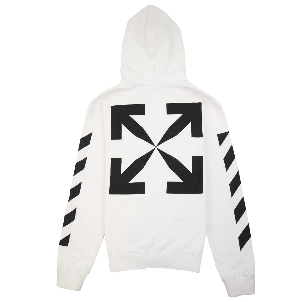 Off-White Diagonal Arrow Hoodie White