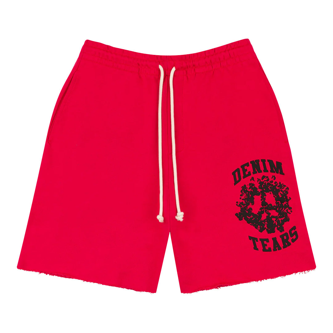 Denim Tears University Sweat Shorts Red