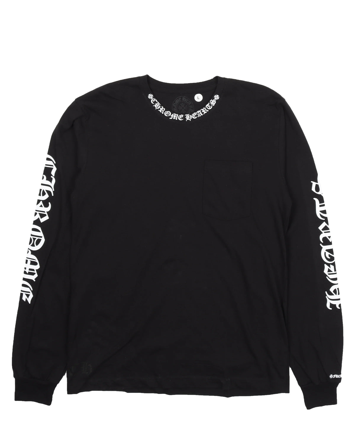 Chrome Hearts Neck Logo Long Sleeve Black